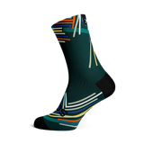 Performance Teal Crew Socks